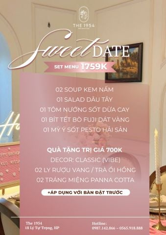 Set Sweet Date (2 người)