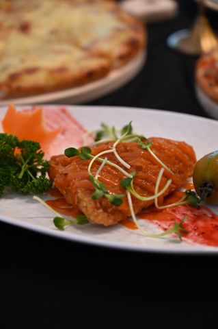 Gà chiên xù sốt Singapore