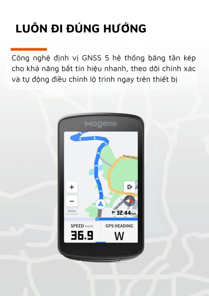 Đồng Hồ GPS Xe Đạp Magene C706