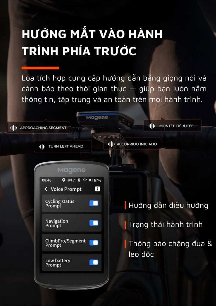 Đồng Hồ GPS Xe Đạp Magene C706