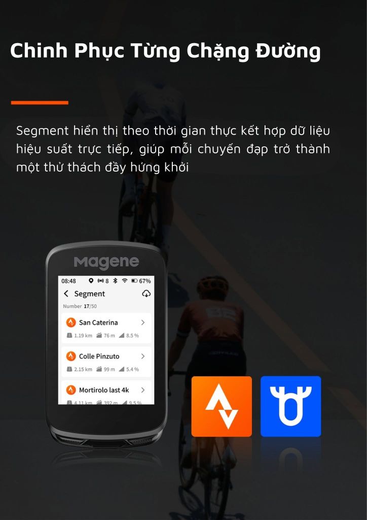Đồng Hồ GPS Xe Đạp Magene C606 V2