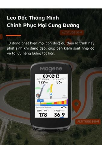 Đồng Hồ GPS Xe Đạp Magene C606 V2