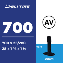 Ruột Deli Tire 700 x 25/28C AV60mm