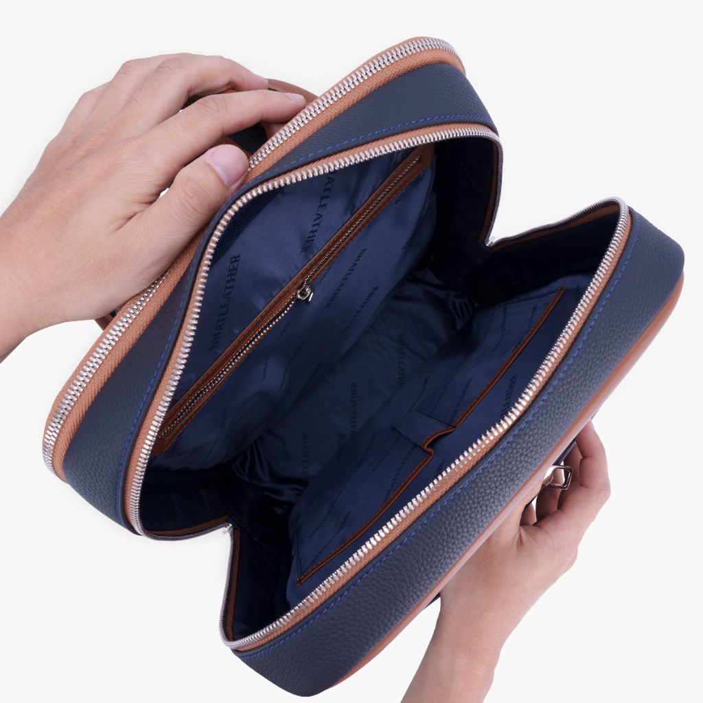 Balo da công sở NHATLEATHER - Balo da bò Togo form cứng - NCB-013