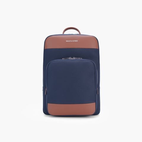 Balo da công sở NHATLEATHER - Balo da bò Togo form cứng - NCB-013