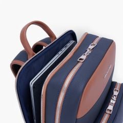 Balo da công sở NHATLEATHER - Balo da bò Togo form cứng - NCB-013