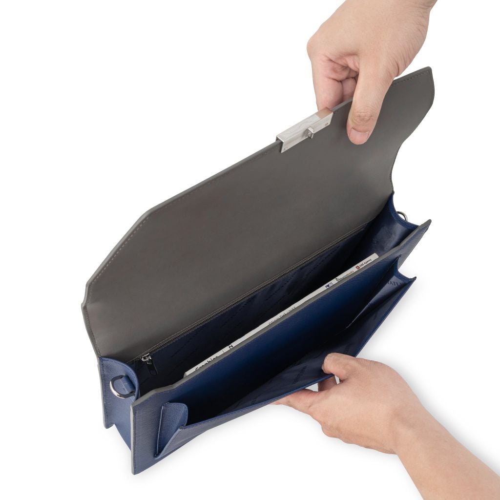 Cặp Tài Liệu Da - Cặp da công sở - Da Bò Saffiano - NHATLEATHER - NCC-019