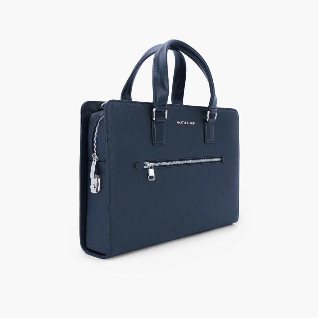 Cặp da tài liệu doanh nhân - Cặp da công sở NHATLEATHER - Cặp khoá số bảo mật form cứng - NCC-025
