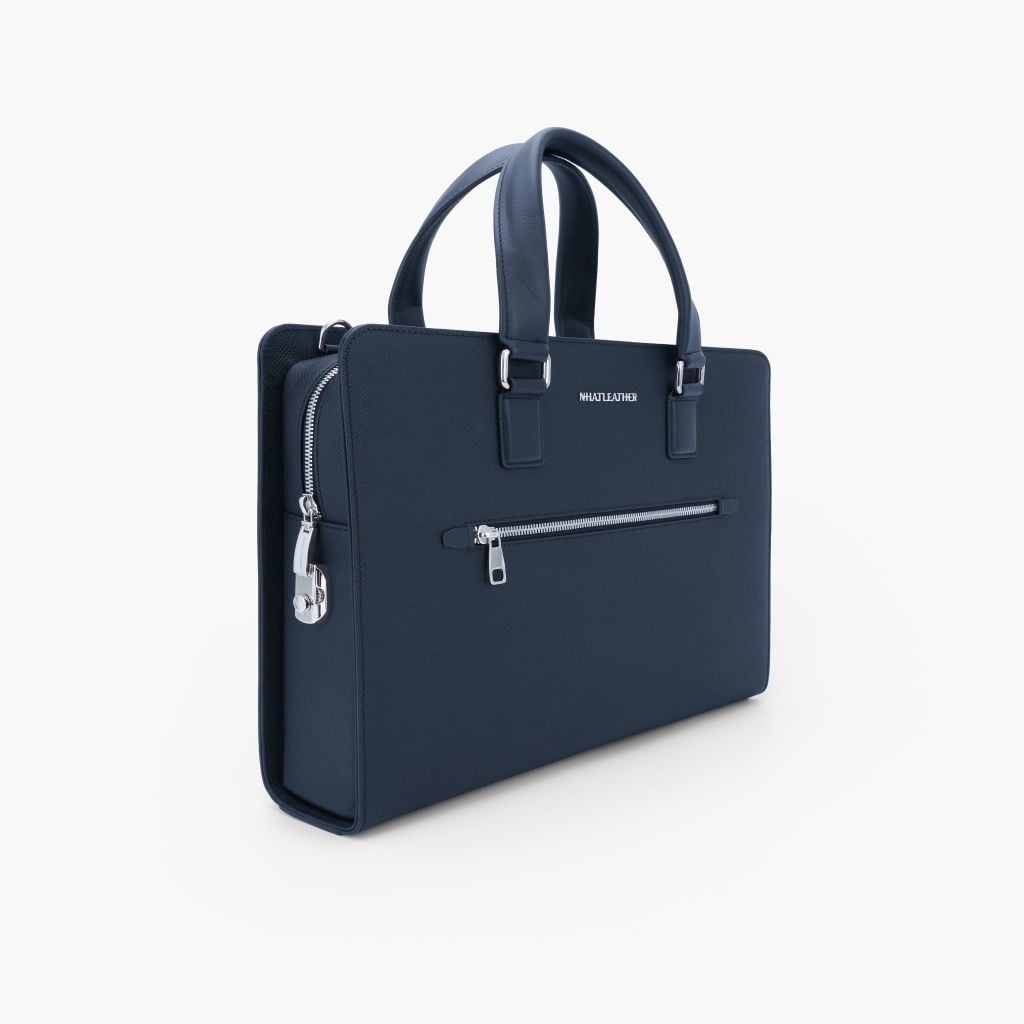 Cặp da tài liệu doanh nhân - Cặp da công sở NHATLEATHER - Cặp khoá số bảo mật form cứng - NCC-025