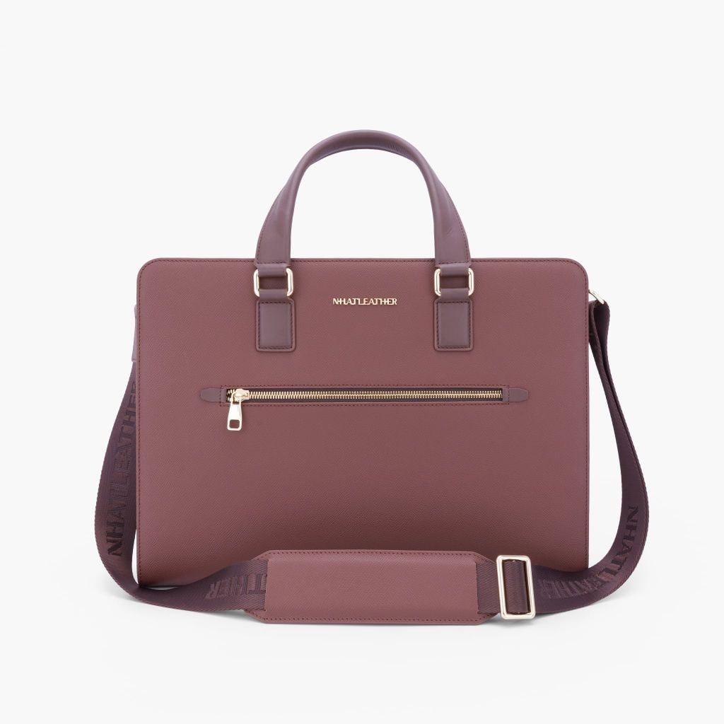 Cặp da tài liệu doanh nhân - Cặp da công sở NHATLEATHER - Cặp khoá số bảo mật form cứng - NCC-025