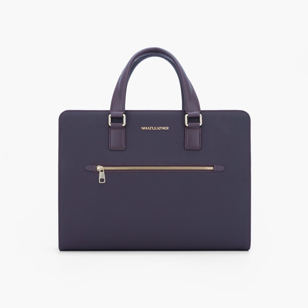 Cặp da tài liệu doanh nhân - Cặp da công sở NHATLEATHER - Cặp khoá số bảo mật form cứng - NCC-025