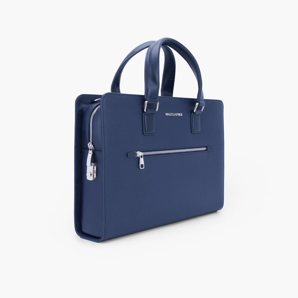 Cặp da tài liệu doanh nhân - Cặp da công sở NHATLEATHER - Cặp khoá số bảo mật form cứng - NCC-025