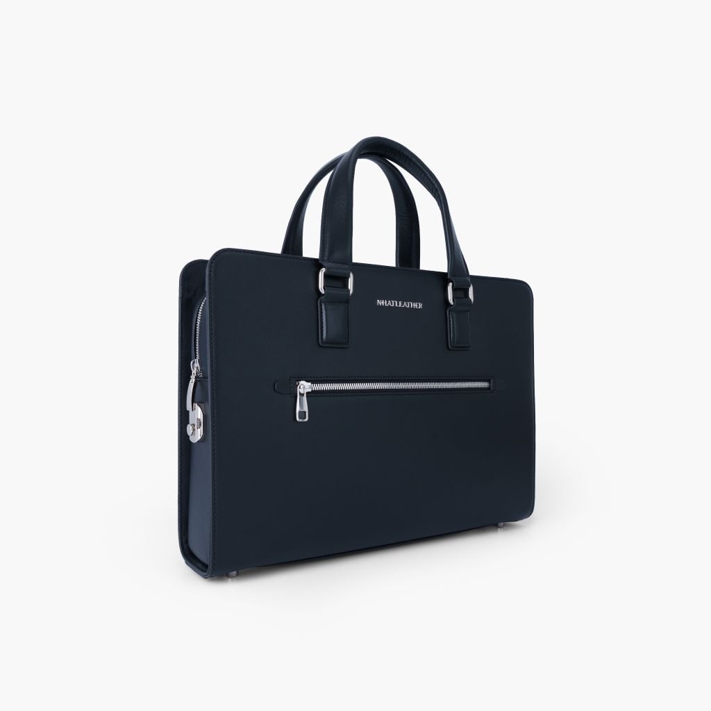 Cặp da tài liệu doanh nhân  NHATLEATHER - Cặp da công sở - Cặp khoá số bảo mật form cứng - NCC-026