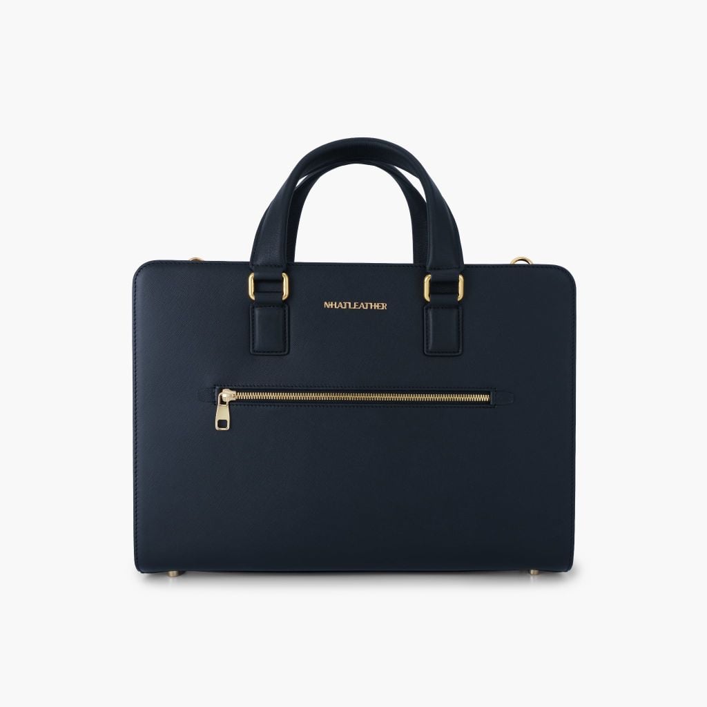 Cặp da tài liệu doanh nhân  NHATLEATHER - Cặp da công sở - Cặp khoá số bảo mật form cứng - NCC-026