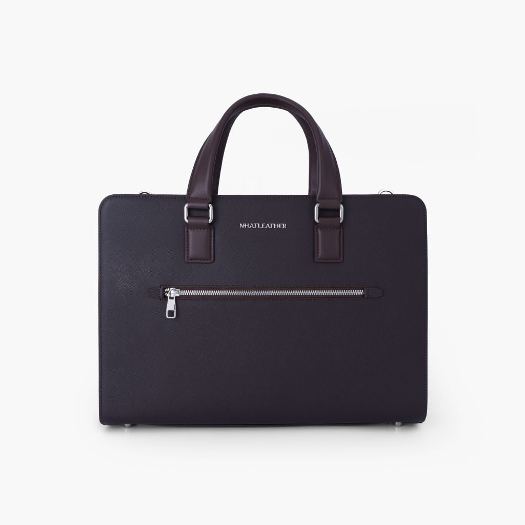 Cặp da tài liệu doanh nhân  NHATLEATHER - Cặp da công sở - Cặp khoá số bảo mật form cứng - NCC-026