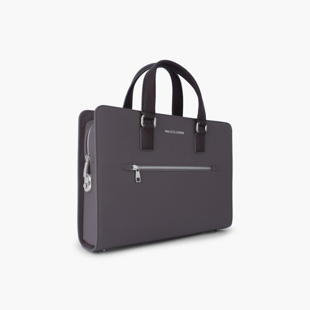 Cặp da tài liệu doanh nhân  NHATLEATHER - Cặp da công sở - Cặp khoá số bảo mật form cứng - NCC-026