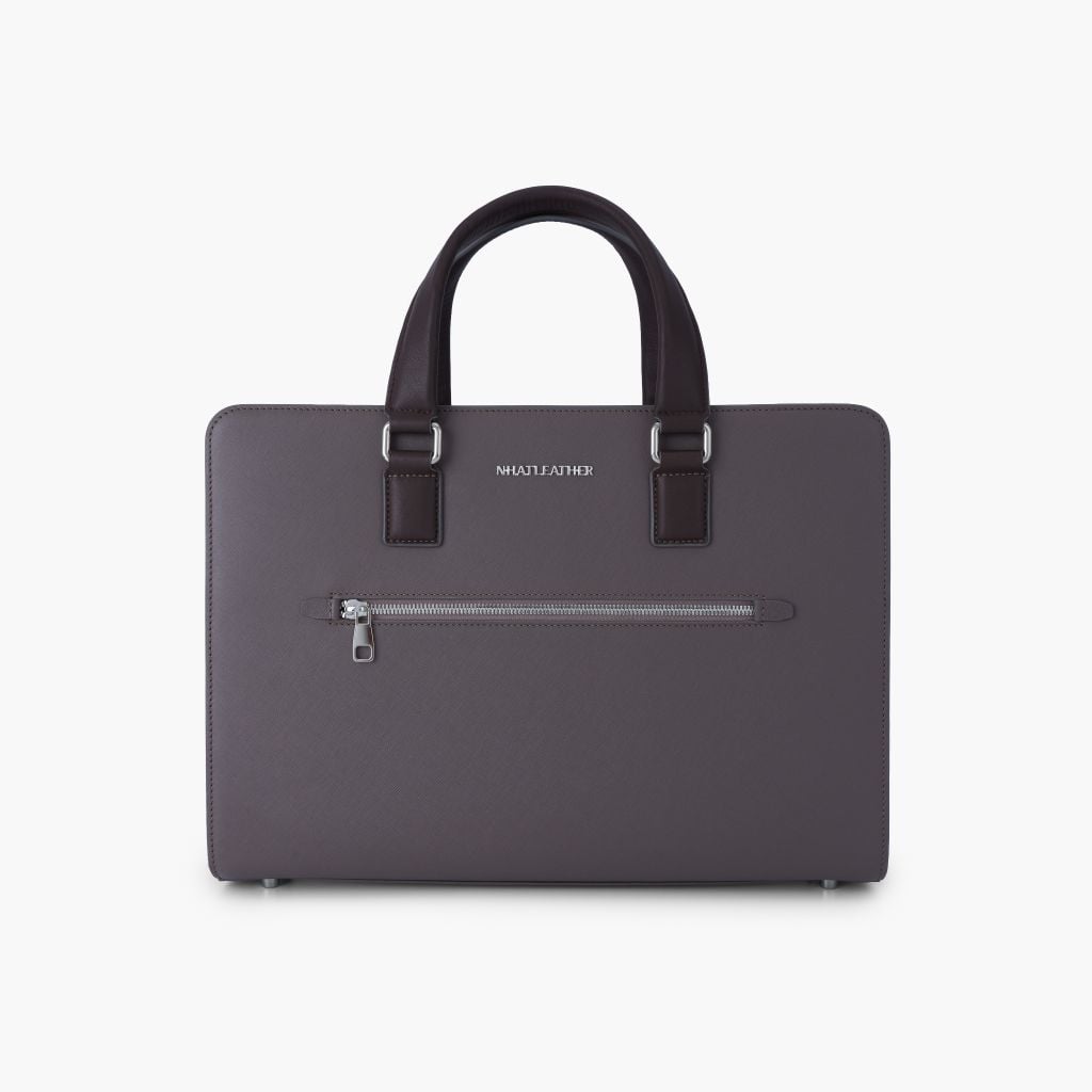 Cặp da tài liệu doanh nhân  NHATLEATHER - Cặp da công sở - Cặp khoá số bảo mật form cứng - NCC-026
