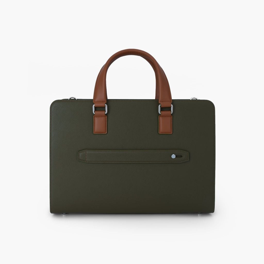 Cặp da tài liệu doanh nhân  NHATLEATHER - Cặp da công sở - Cặp khoá số bảo mật form cứng - NCC-026