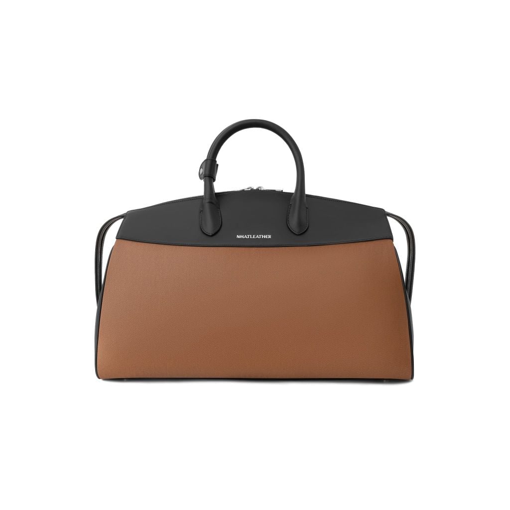 Túi Xách Du Lịch - Túi Xách Công Tác - Chất Liệu Da Phối Vải Canvas Chống Nước - NHATLEATHER - NCD-029