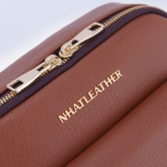 Túi đeo chéo da bò NHATLEATHER - Túi chéo form mềm đựng iPad - NCX-063