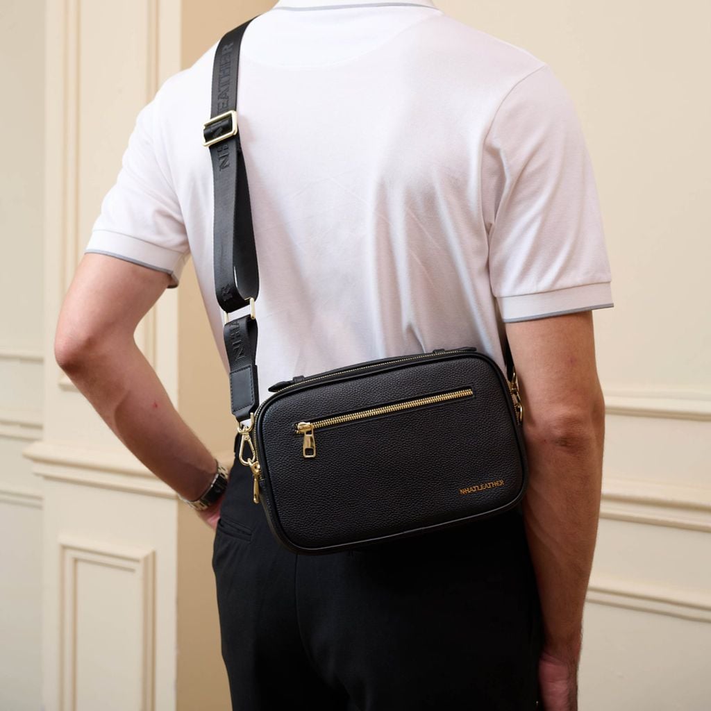 Túi đeo chéo NHATLEATHER - Túi cầm tay - Bóp cầm tay da - NCX-071
