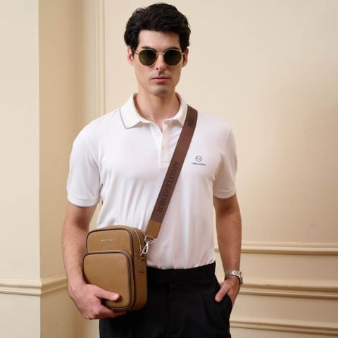 Túi đeo chéo da tiện dụng NHATLEATHER - Túi đeo chéo da bò thật - NCX-075