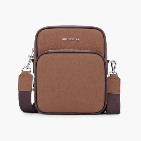 Túi đeo chéo da tiện dụng NHATLEATHER - Túi đeo chéo da bò thật - NCX-075