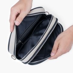 Túi đeo chéo da thật NHATLEATHER - Túi đeo chéo dáng đứng hiện đại - NCX-076