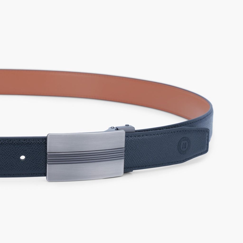Thắt lưng da khoá cài hiện đại NHATLEATHER - Dây lưng da mặt cài - NDC-077