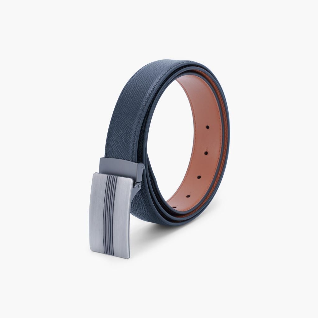 Thắt lưng da khoá cài hiện đại NHATLEATHER - Dây lưng da mặt cài - NDC-077