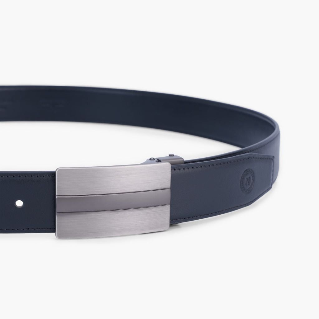 Thắt lưng da khoá cài hiện đại NHATLEATHER - Dây lưng da mặt cài - NDC-077