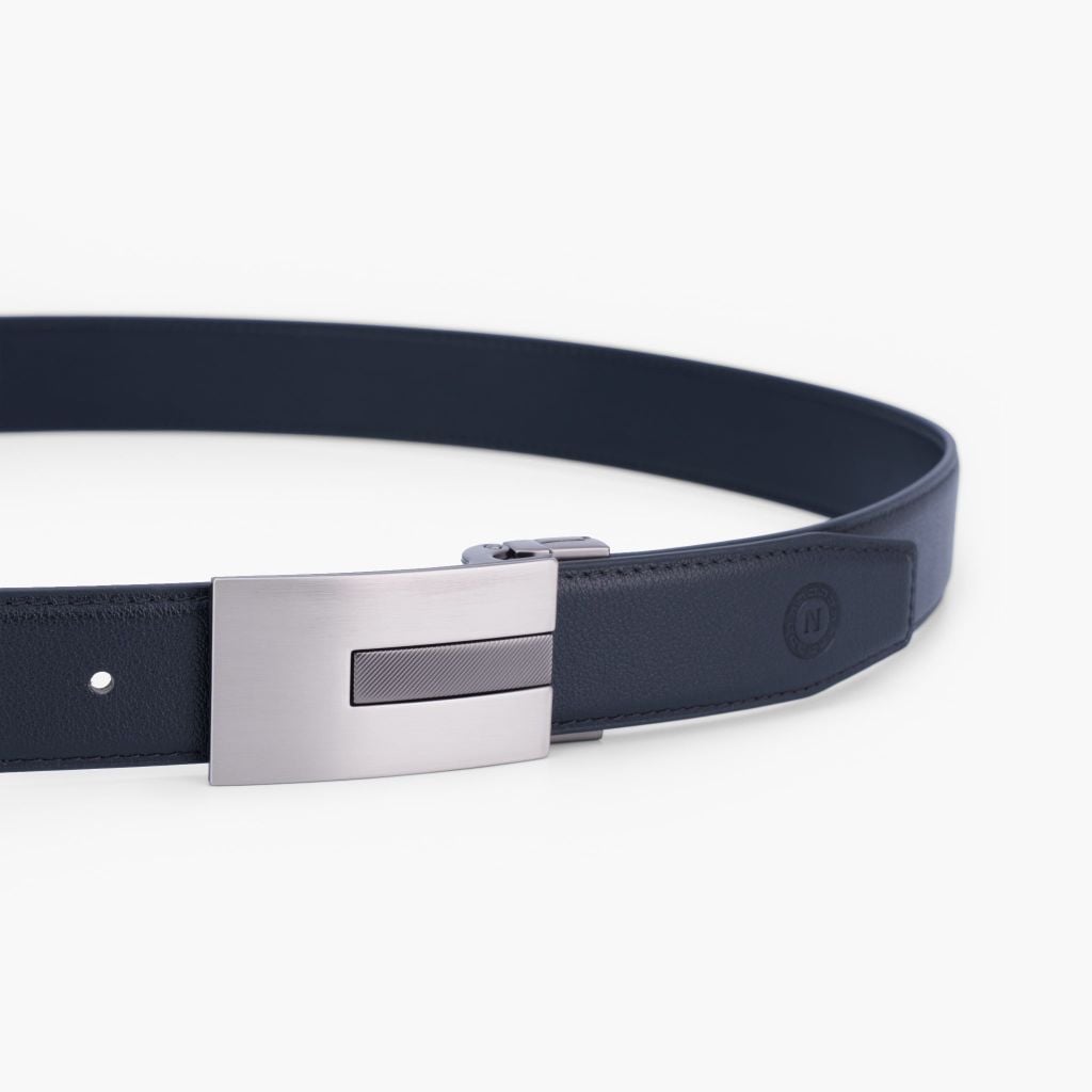 Thắt lưng da khoá cài hiện đại NHATLEATHER - Dây lưng da mặt cài - NDC-077