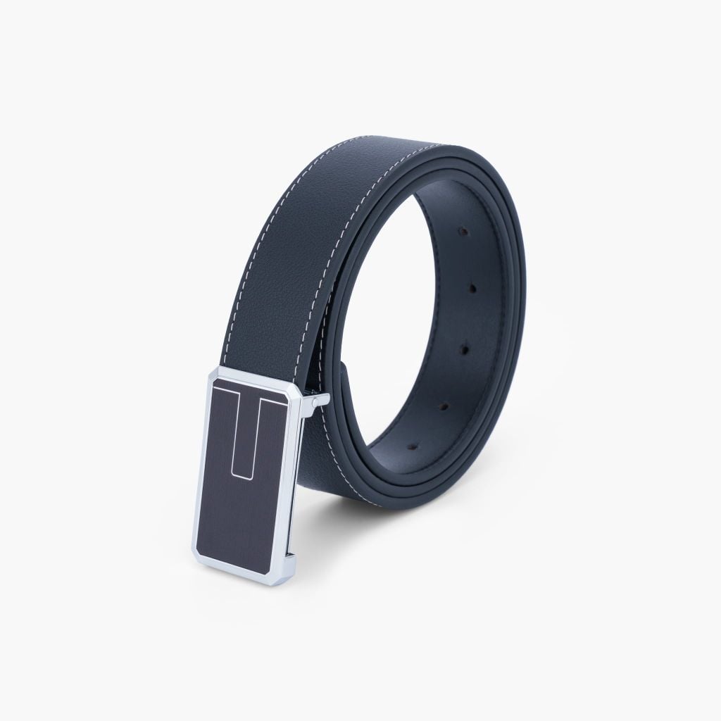 Thắt lưng nam da khoá cài phối sắc gọn gàng bản 33mm, 34mm - NDC-078