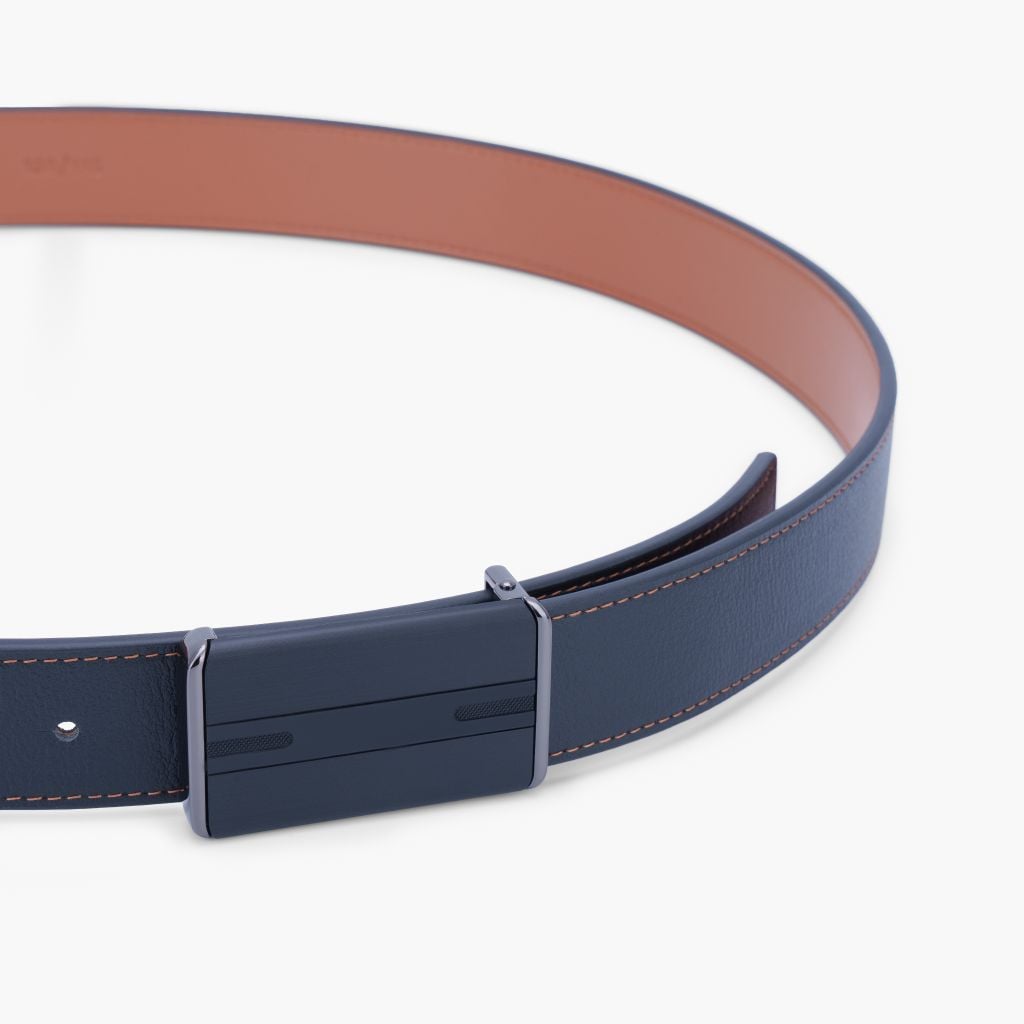 Dây lưng da mặt cài tiện lợi NHATLEATHER - Dây lưng giấu dây NDC-078