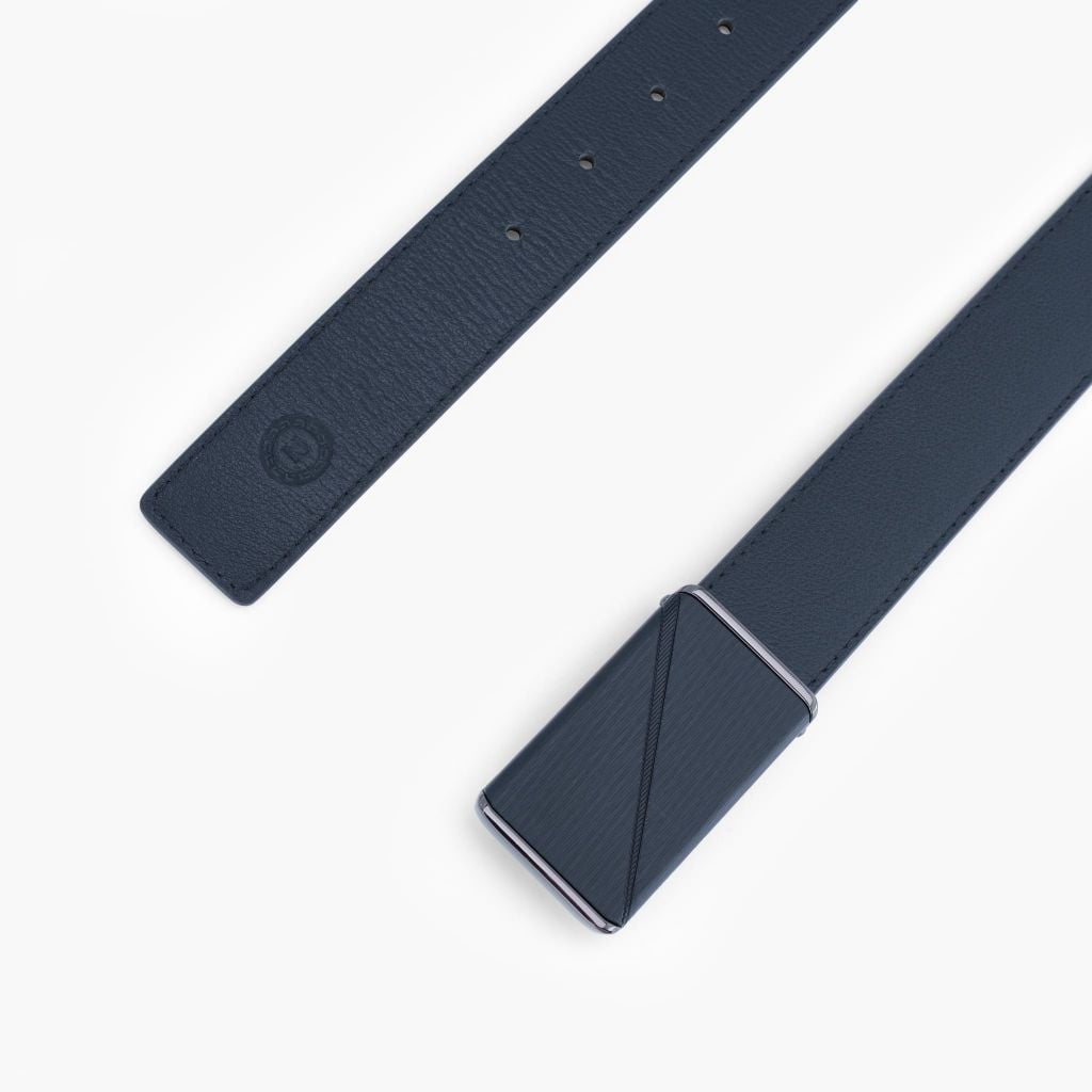 Thắt lưng nam da khoá cài phối sắc gọn gàng bản 33mm, 34mm - NDC-078