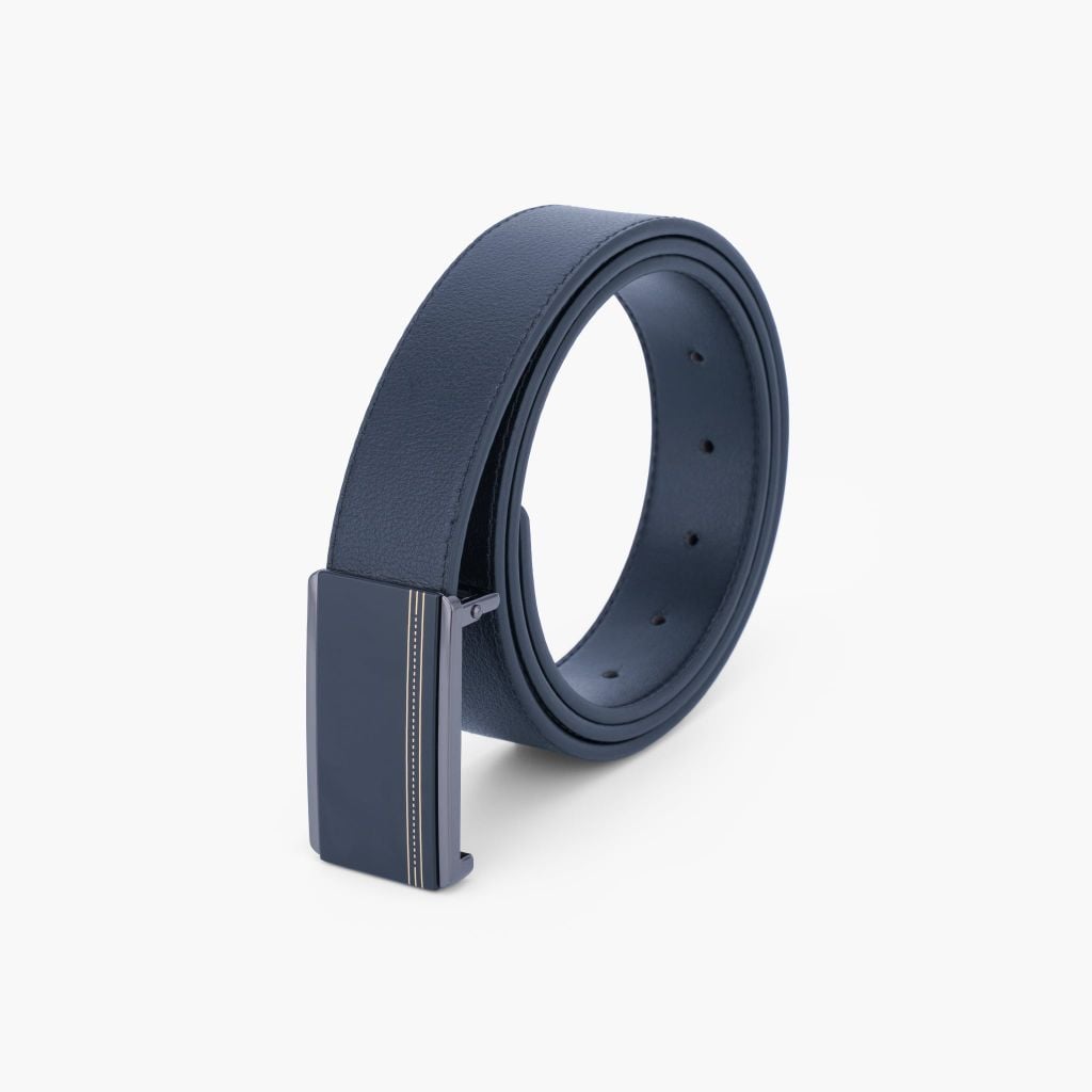 Thắt lưng nam da khoá cài phối sắc gọn gàng bản 33mm, 34mm - NDC-078