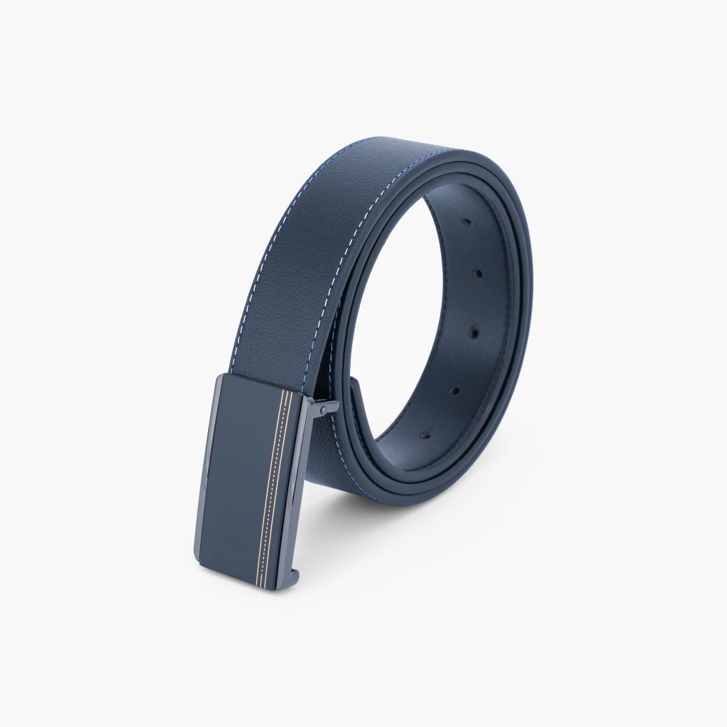Thắt lưng nam da khoá cài phối sắc gọn gàng bản 33mm, 34mm - NDC-078