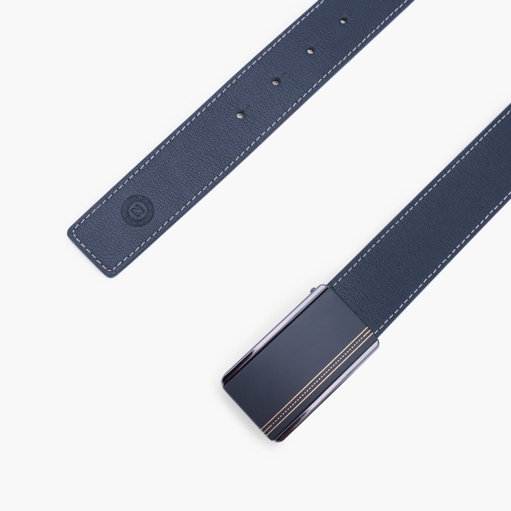 Thắt lưng nam da khoá cài phối sắc gọn gàng bản 33mm, 34mm - NDC-078