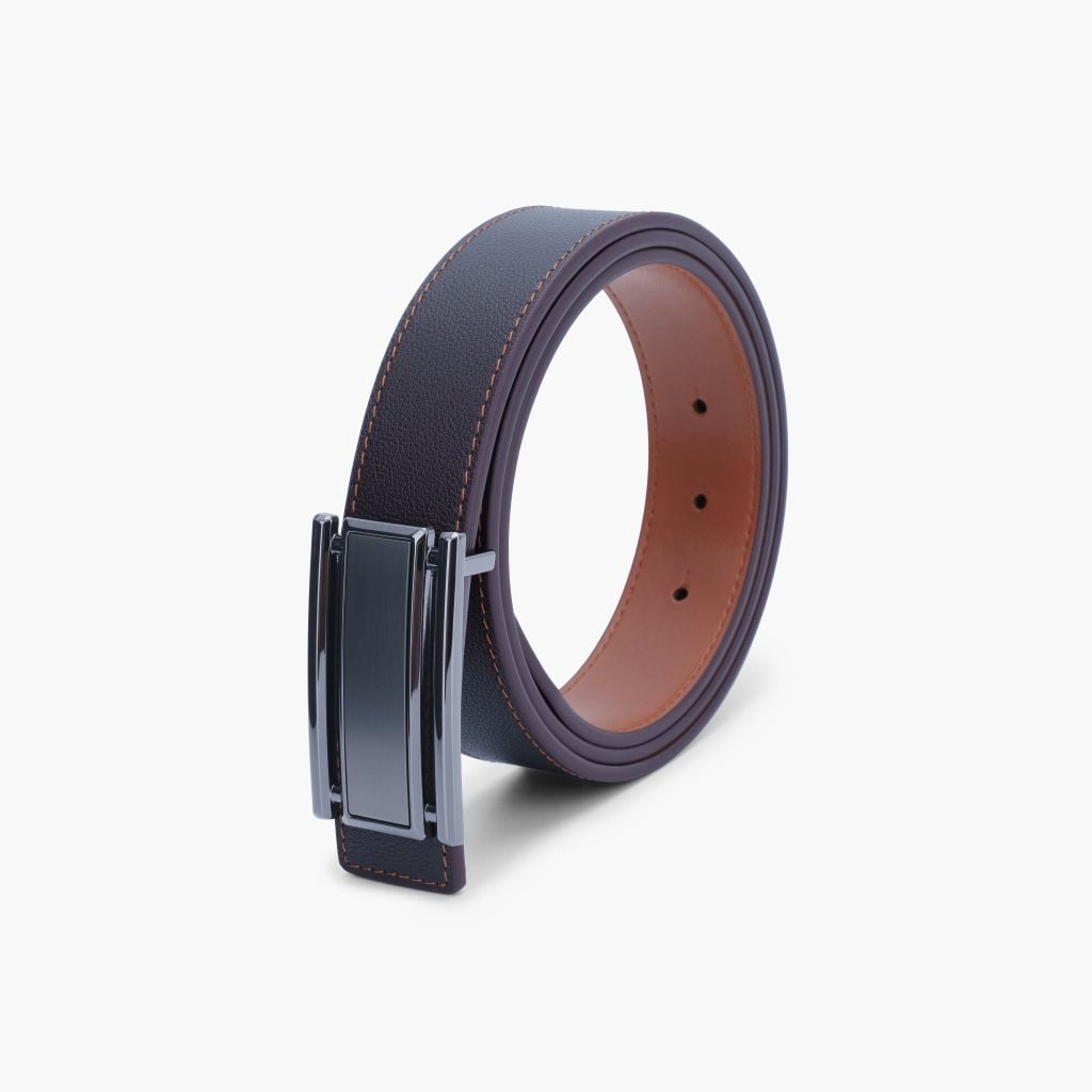 Thắt lưng nam da khoá cài phối sắc gọn gàng bản 33mm, 34mm - NDC-078