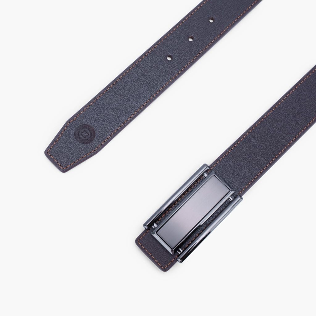 Thắt lưng nam da khoá cài phối sắc gọn gàng bản 33mm, 34mm - NDC-078