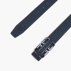 Thắt lưng nam da khoá cài mặt đường nét kiến trúc bản 33mm, 34mm - NDC-079