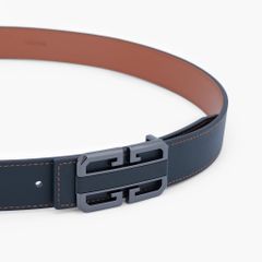 Thắt lưng nam da khoá cài mặt đường nét kiến trúc bản 33mm, 34mm - NDC-079