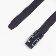 Thắt lưng nam da khoá cài mặt đường nét kiến trúc bản 33mm, 34mm - NDC-079