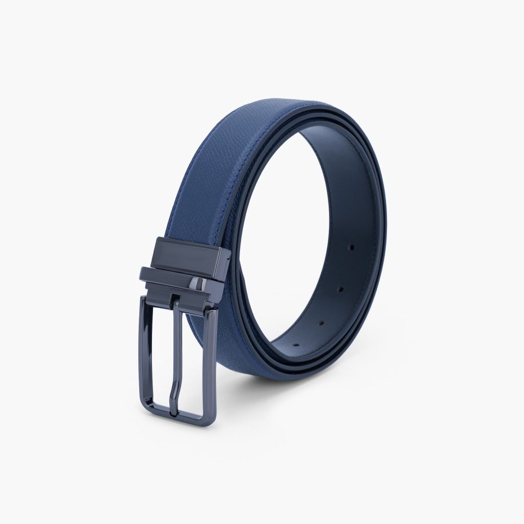 Thắt lưng da khoá kim - Thắt lưng mặt kim chất liệu da thật - NDK-082