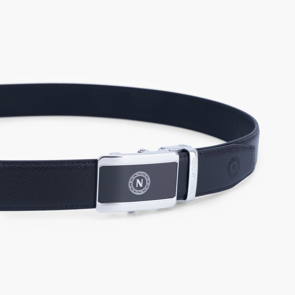 Thắt lưng da nam khoá tự NHATLEATHER - Dây lưng mặt trượt cao cấp - NDT-075