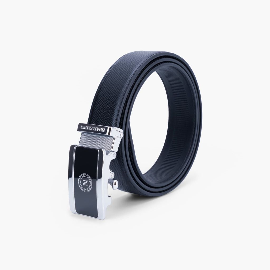 Thắt lưng nam da khóa tự động mặt logo chữ N bản 33mm - NDT-075