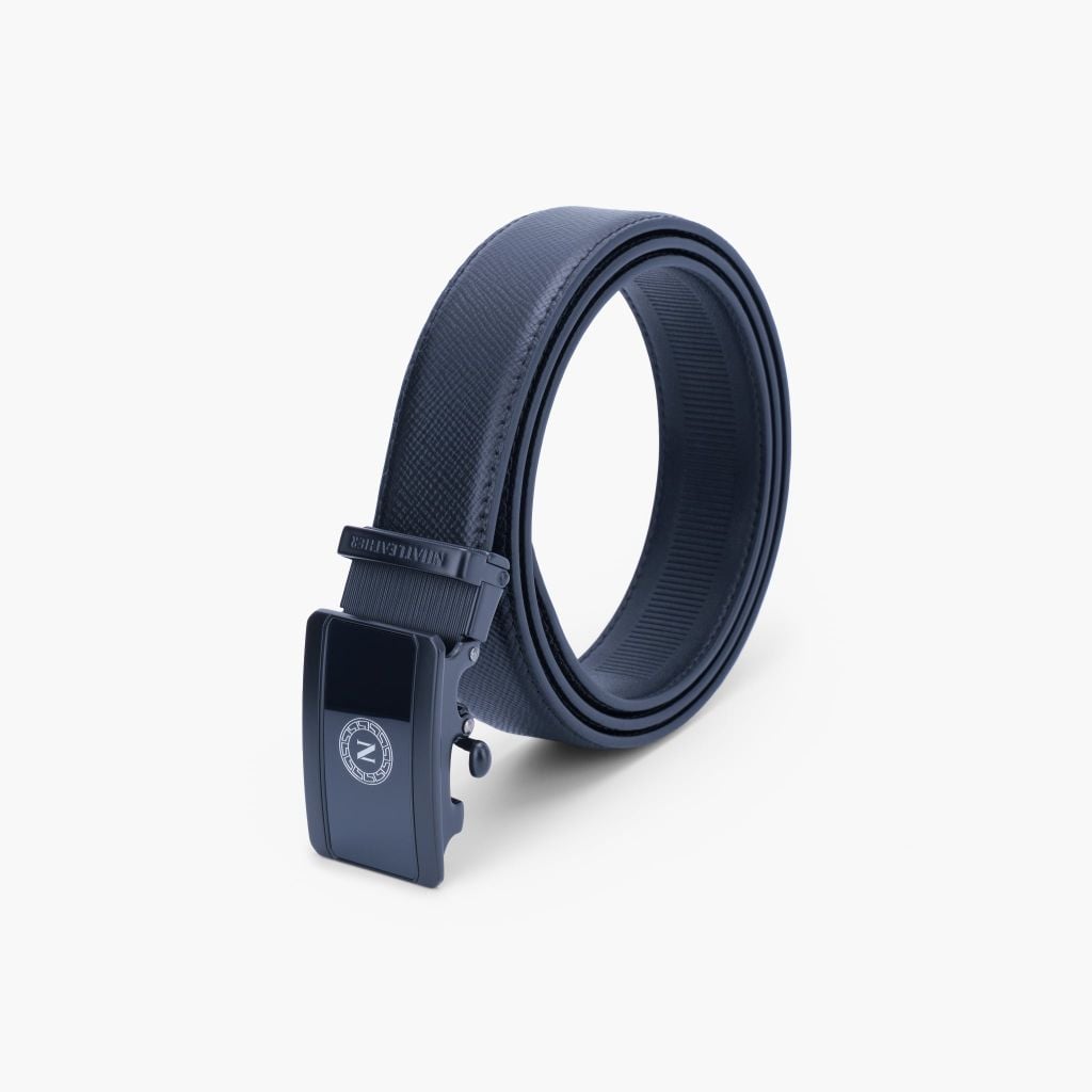 Thắt lưng nam da khóa tự động mặt logo chữ N bản 33mm - NDT-075