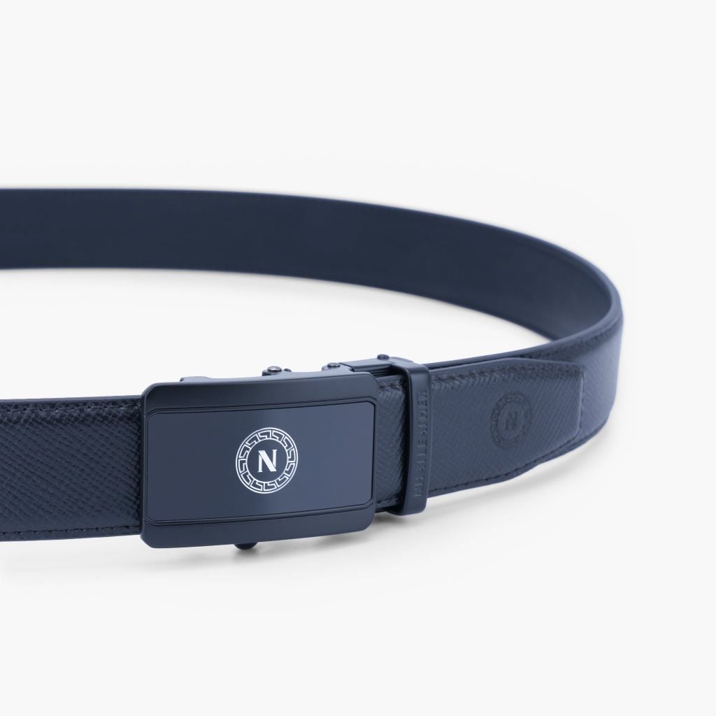 Thắt lưng da nam khoá tự NHATLEATHER - Dây lưng mặt trượt cao cấp - NDT-075