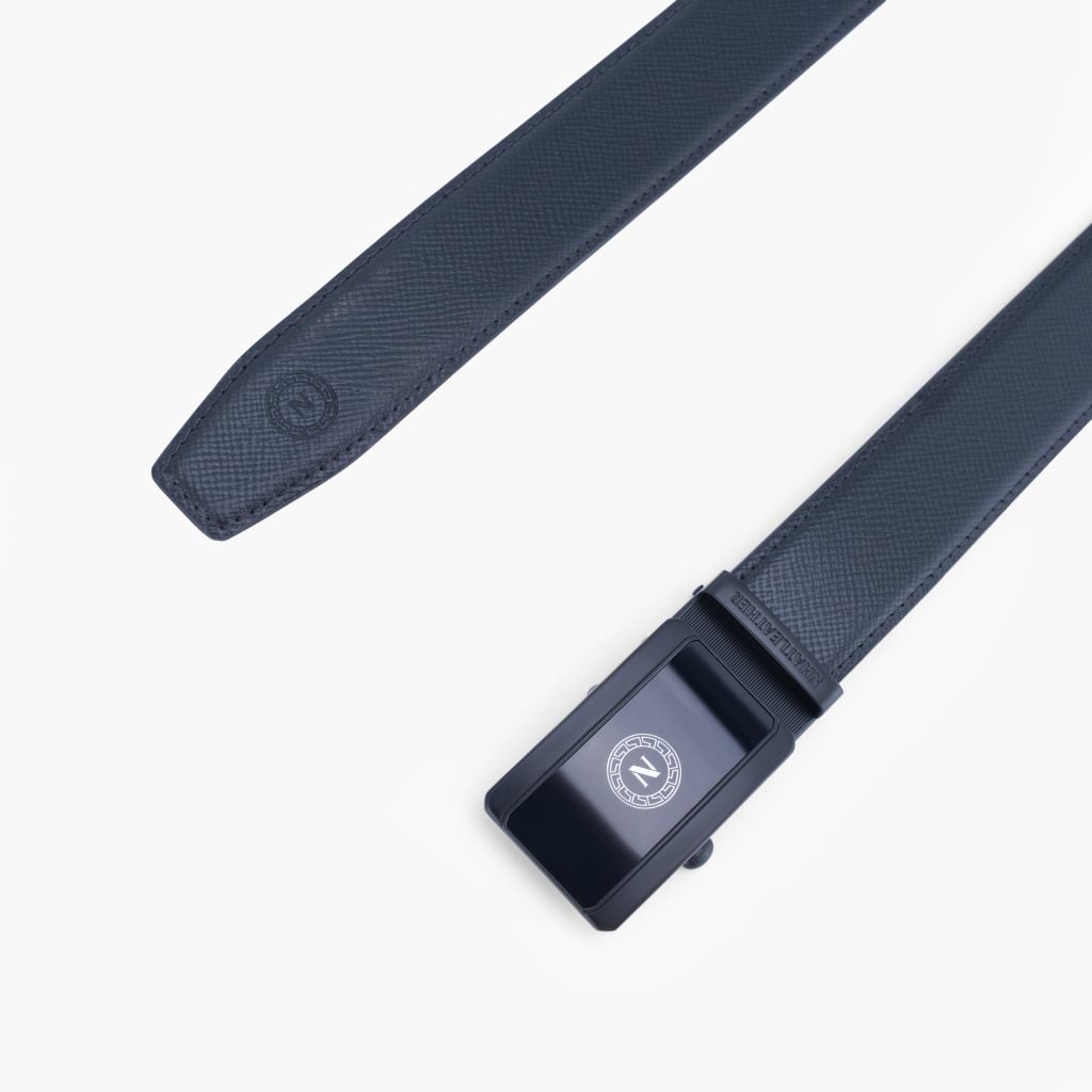 Thắt lưng da nam khoá tự NHATLEATHER - Dây lưng mặt trượt cao cấp - NDT-075