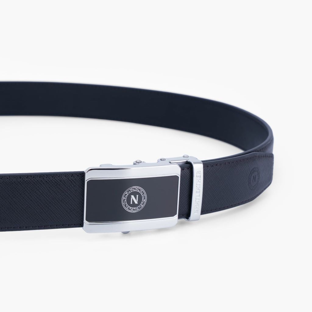 Thắt lưng da nam khoá tự NHATLEATHER - Dây lưng mặt trượt cao cấp - NDT-075